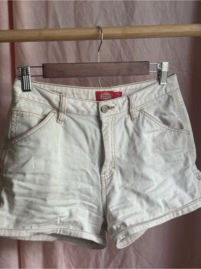 Dickies Women's Cream/Tan Denim Shorts